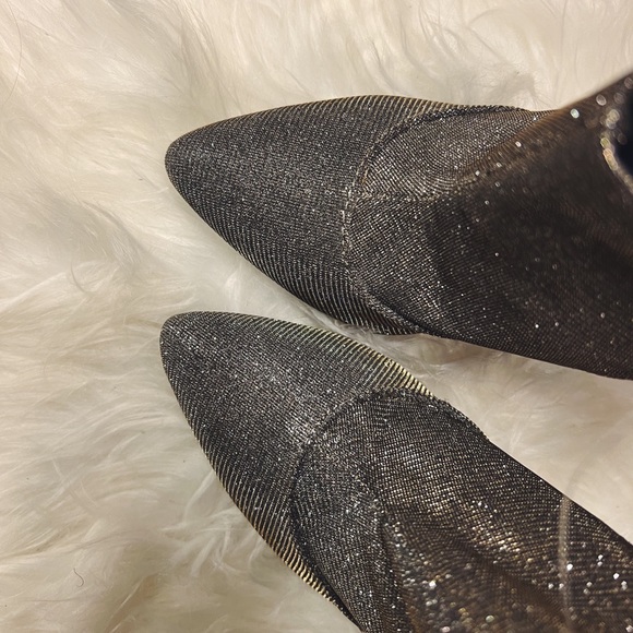 NWT Iridescent Glitter Booties w/ 4" Heel - Picture 3 of 4